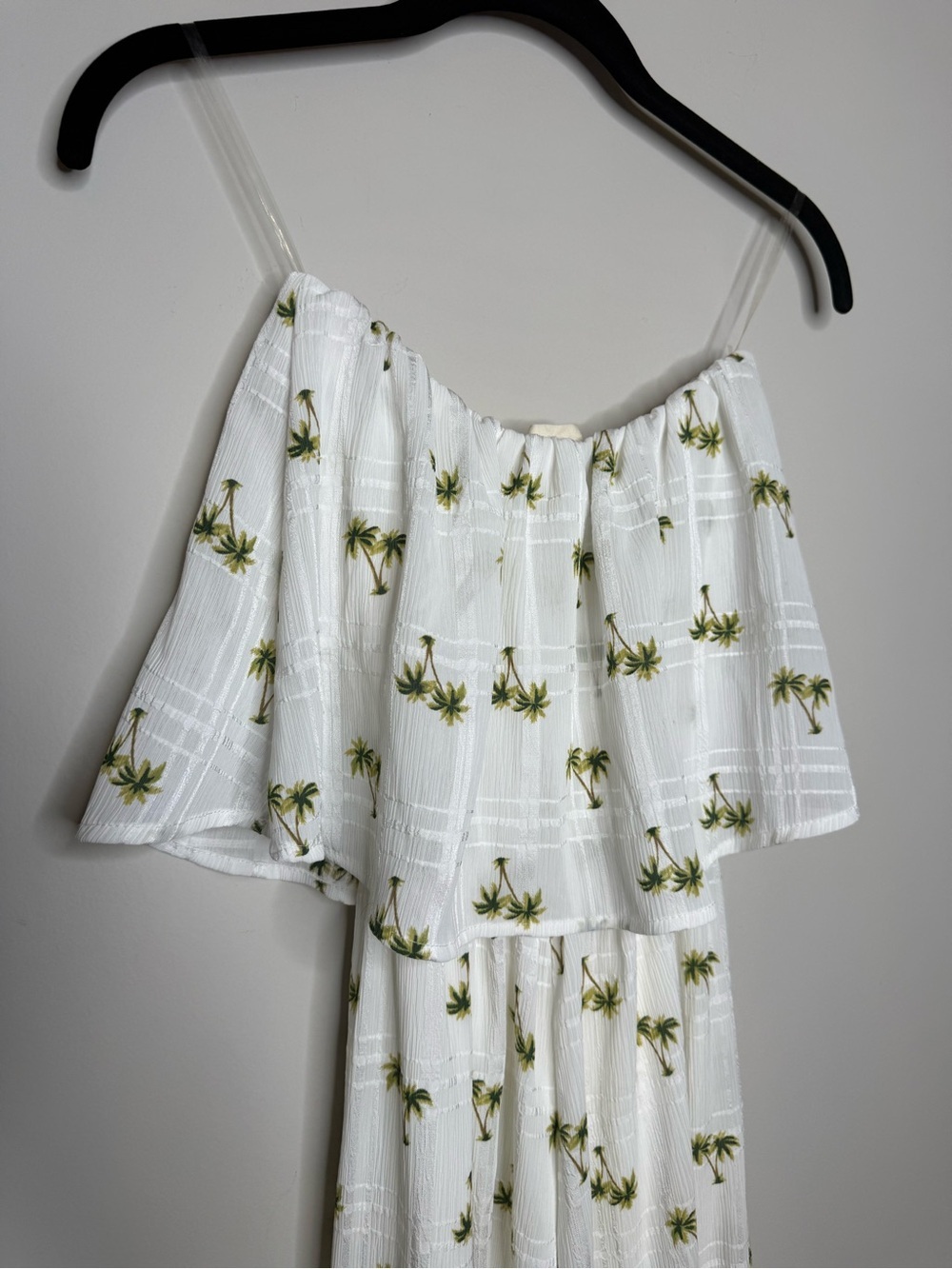 BiBi White Palm-Print Off-Shoulder Top - Picture 6 of 7